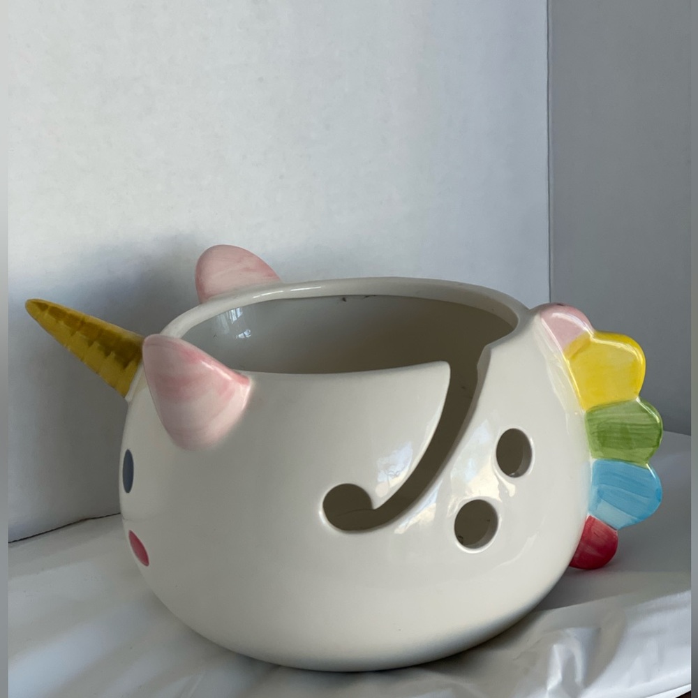 Unicorn Crochet bowl